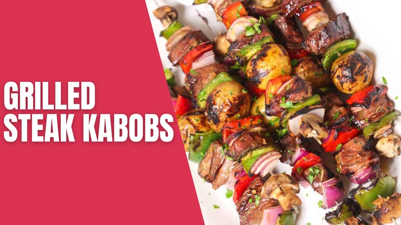 Grilled Beef Steak Kabobs - Plain Chicken  Steak kabobs, Season steak  recipes, Beef kabobs