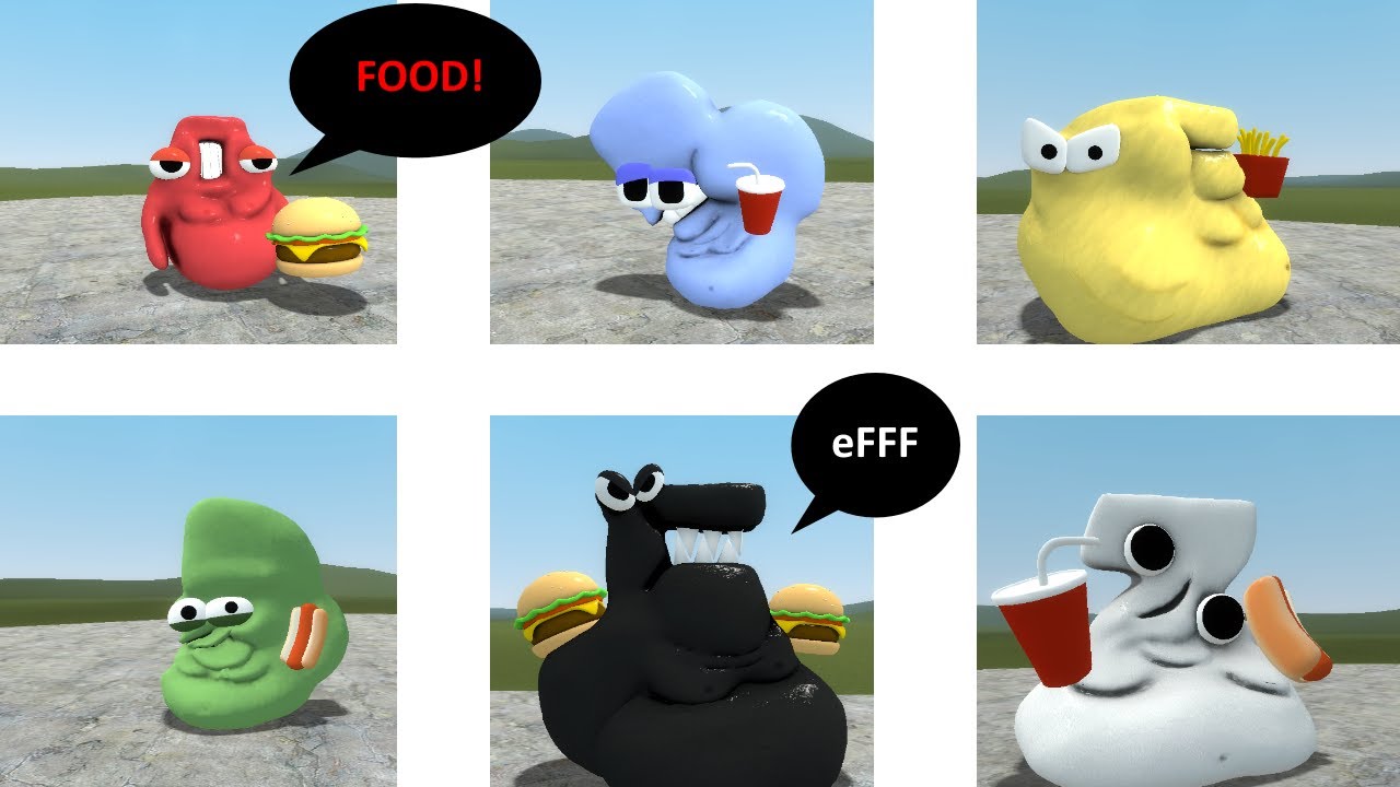 FAT ALPHABET LORE NEW ALPHABET LORE FAT FAMILY IN ( Garry`s Mod ) - YouTube