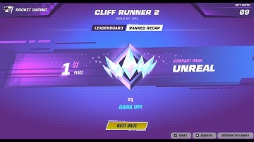 First player to hit Unreal | Rocket Racing