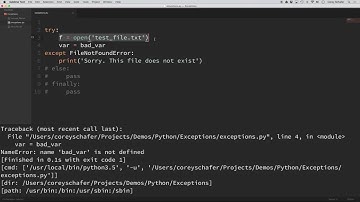 Python Tutorial  Using Try Except Blocks for Error Handling
