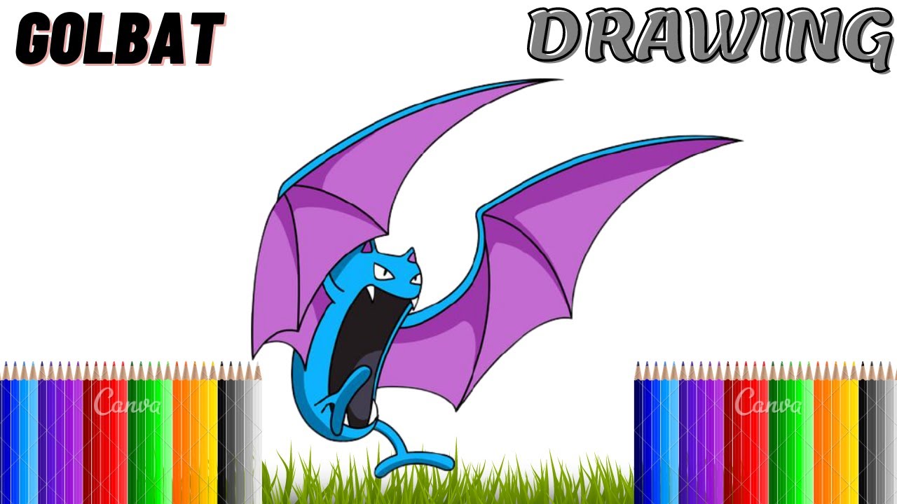 How to Draw Pokemon | golbat | Step by Step