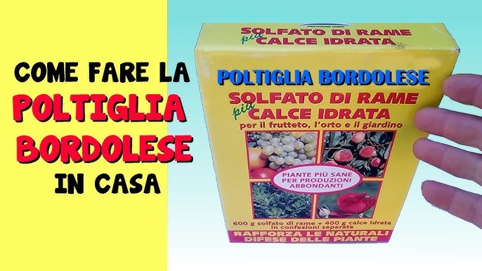 COME FARE LA POLTIGLIA BORDOLESE ACIDA NEUTRA BASICA 