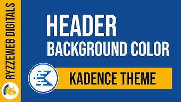 Kadence Header Background Color