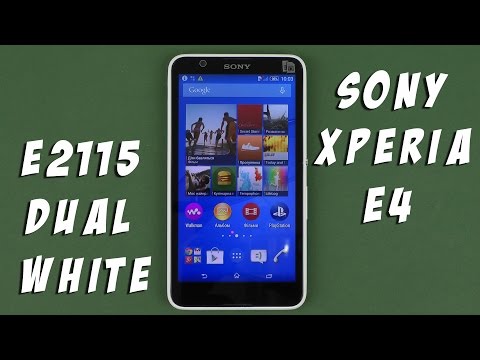 Распаковка Sony Xperia E4 Dual E2115 White