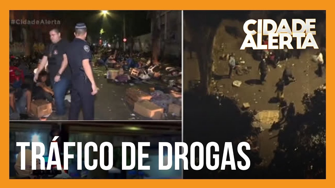 Guarda Metropolitana apreende facas, drogas e dinheiro durante triagem na Cracolândia