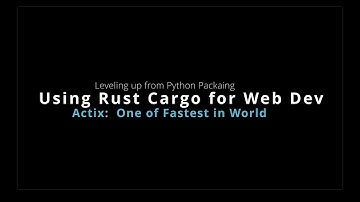 Leveling up from Python with #rust packaging via the #actix #microservice and #crates s