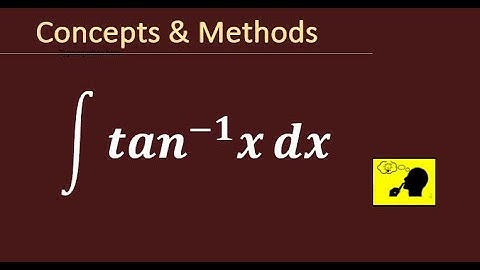 integrate tan^ (-1)x dx || Integral of tan^-1(x)  | Integral of tan-1x dx | Integration by parts |