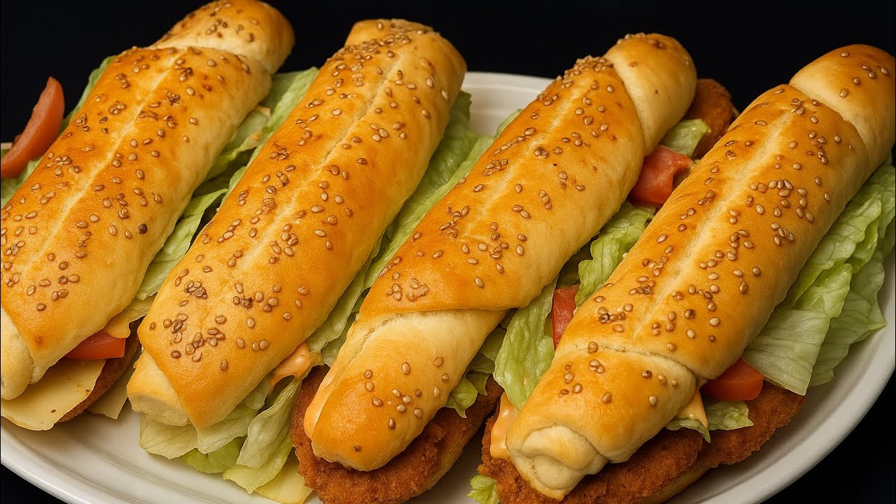 Easy Crispy Chicken Sub Sandwich | Homemade Street Food check daily cooking 