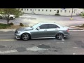 C63 Mercedes греет резину AMG