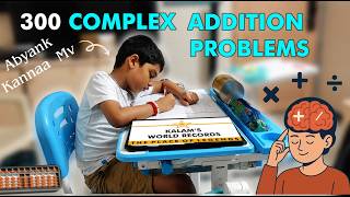7-Year-Old Sets World Record by Solving 300 Mental Abacus Addition Problems in Just 10:52 screenshot 3