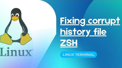 How to fix and recover a “corrupt history file” in zsh