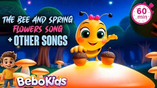 The Bee and Spring Flowers Song 🐝🌸 | Fun Spring Song for Kids