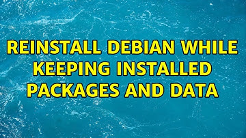 Reinstall debian while keeping installed packages and data (2 Solutions!!)