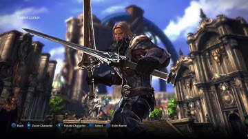 Tera Ps4 open beta (character creation & intro) #1