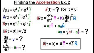 Calculus 3: Vector Calculus: Motion in Plane (14 of 15) Finding the Acceleration Ex. 2
