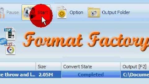 Format factory tutorial