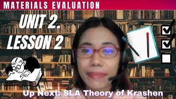 Unit 2. Lesson 2 - Types of Materials Evaluation