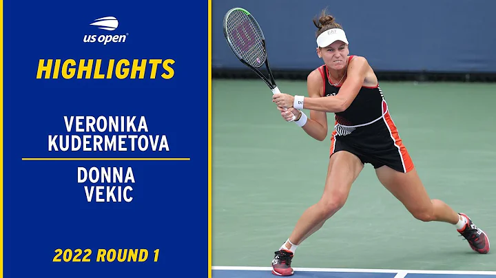 Veronkia Kudermetova vs. Donna Vekic Highlights | 2022 US Open Round 1