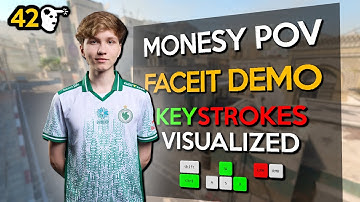 42 KILLS! M0NESY POV IN DUST2! (HIGHLIGHTS/KEYSTROKES) - FACEIT DEMO | CS2 POV