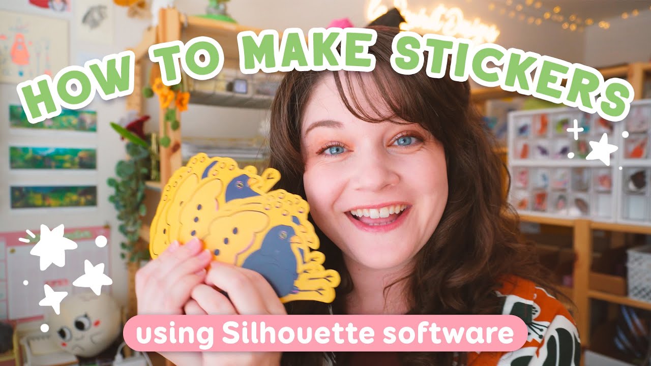 How to Make STICKERS at Home - Easy SILHOUETTE CAMEO Tutorial for