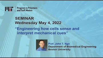"Engineering How Cells Sense and Interpret Mechanical Cues" Prof. John T. Ngo (Boston University)