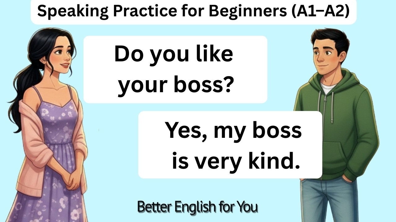 ✅ Easy English Lessons | Speaking Practice for Beginners (A1–A2) | Improve Speaking Skills