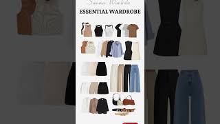 Neutral Summer Wardrobe: 25 Pieces = 100+ Outfits#CleanGirlAesthetic #OldMoneyStyle #fashion