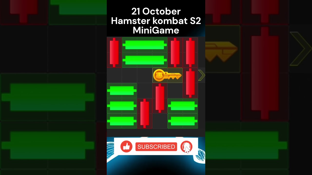 21 October Mini Game Hamster Kombat Daily Mini Game Solved 