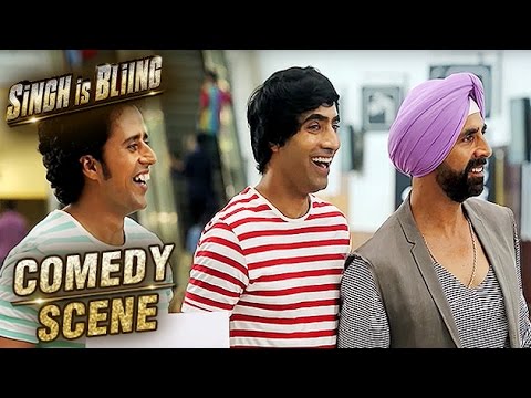 Akshay Kumar & Amy Jackson Airport Funny Scene | Comedy Scene | Singh Is Bliing | Lara Dutta | HD