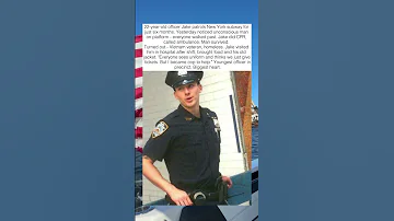 YOUNG COP SAVED HOMELESS MAN IN SUBWAY 