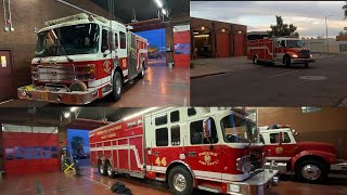 Phoenix fire dept, Engine 10 utility 10 and squad 44 pics and video