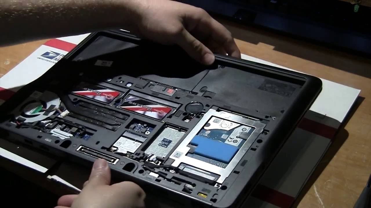 How to intall a SSD into a Dell Latitude e7440 Laptop - YouTube