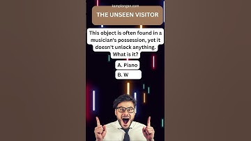 The Unseen Visitor :  What has keys but can