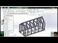 Vẽ khung hàn Solidworks