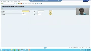 41 - ABAP Programming - Classical Report Events - Introduction Part2