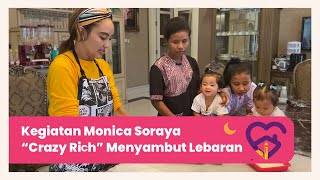 Monica Soraya 'Crazy Rich' Membuat Kue Lebaran Bersama Anak Asuh