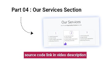 Responsive Personal Portfolio Website (Our Services Section) using HTML CSS & Bootstrap