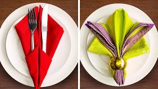 31 FESTIVE NAPKIN FOLD IDEAS