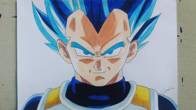 Como Desenhar o Vegeta Ego Superior (Passo a Passo) 