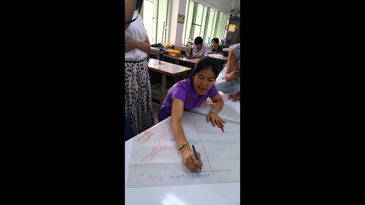 การสร้างกระโปรงหางปลา