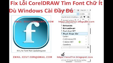 CorelDRAW Không Nhận Tất Cả Font Chữ | Font Missing Fix 1 Click