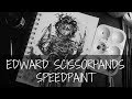 Edward Scissorhands Speedpaint - Trying Dr. PH Martin&#39;s India Ink!