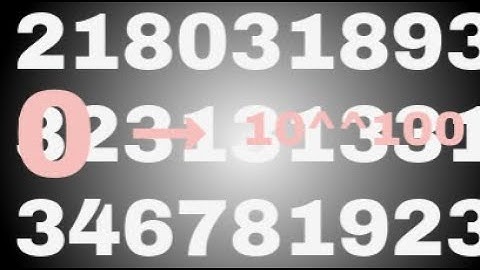 Numbers 0 to Giggol !?!?!?