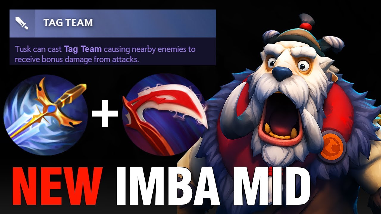 Tusk Mid Guide Patch 7.39d — Falcon Blade + Desolator Carry Build