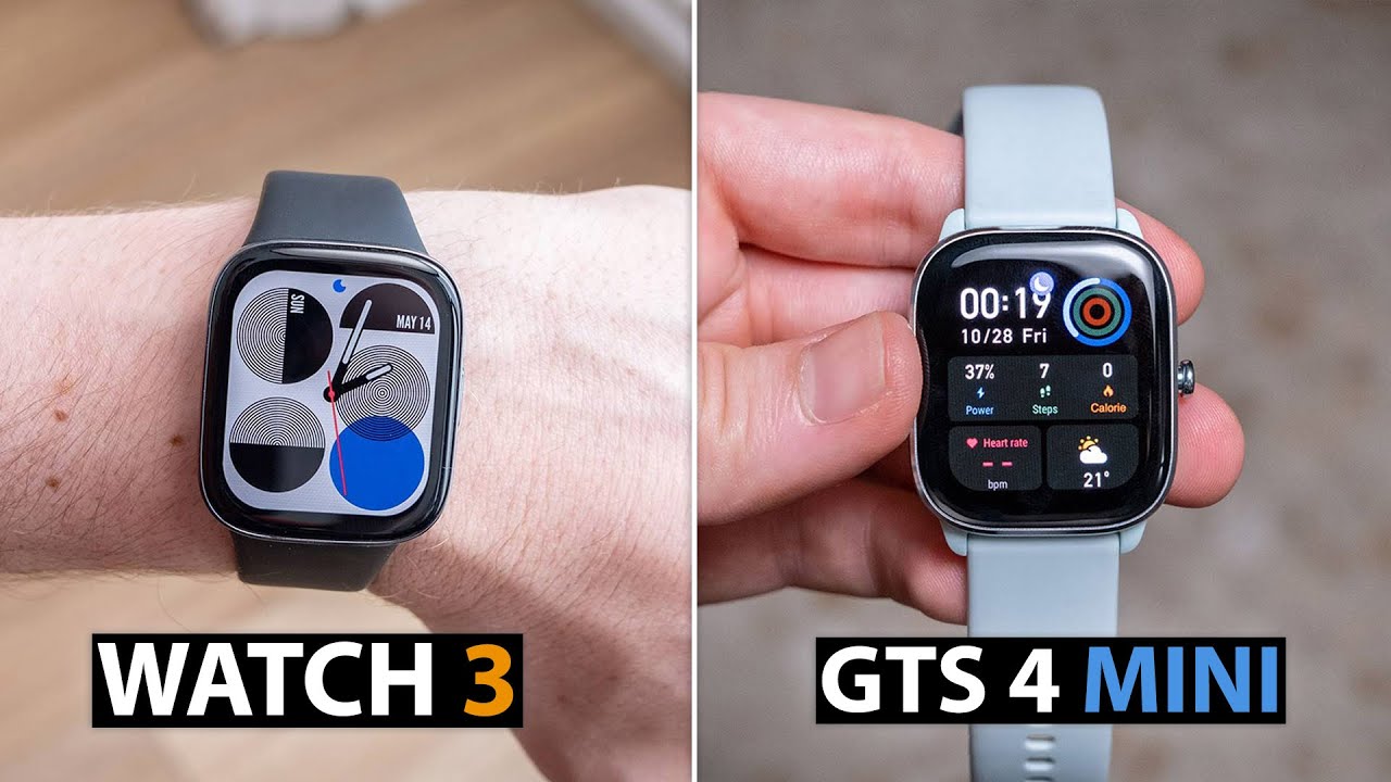 💥 Redmi Watch 3 vs Amazfit GTS 4 Mini COMPARATIVA en ESPAÑOL