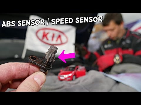 KIA OPTIMA FRONT ABS SENSOR, WHEEL SPEED SENSOR REPLACEMENT REMOVAL