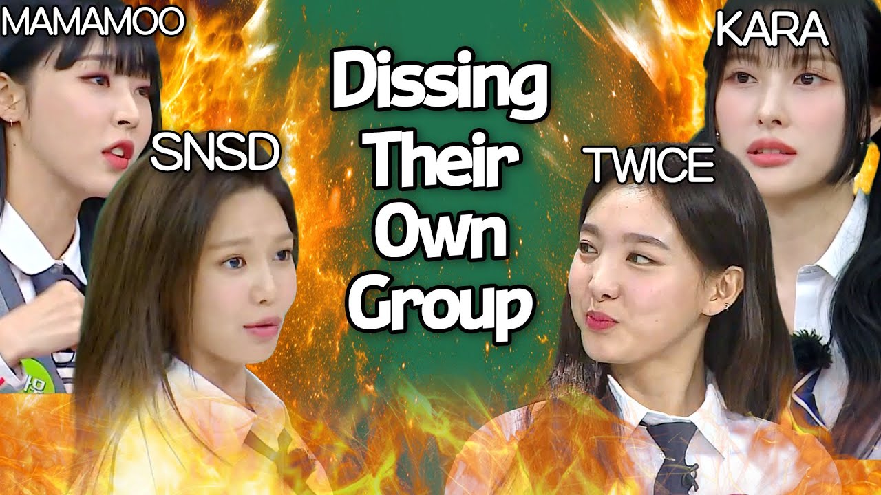 [Knowing Bros] Compilation of Girl Groups Dissing Their Own Group 🔥 KARA X TWICE X MAMAMOO X SNSD