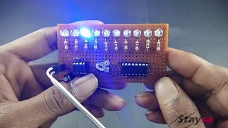 LED Chaser using 555 and 4017 | Dancing LED | SdevElectronics