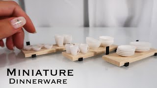 Miniature Dishes Tutorial (plate, bowl, mug, cup)