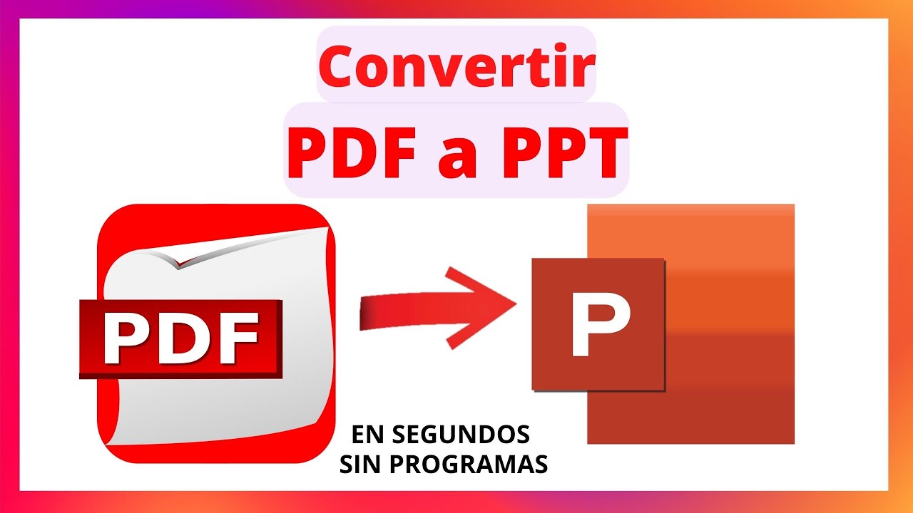 Convertir pdf a powerpoint sin programa